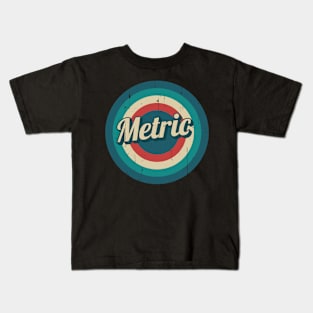 Circle Retro Metric Kids T-Shirt